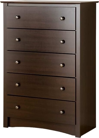5-Drawer Brown Chest