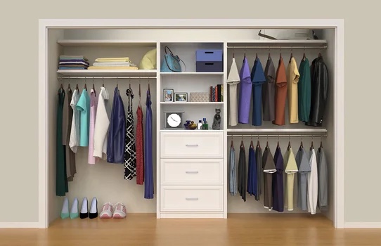 Space Creations 56" W - 127" W Closet System Reach-In Sets By ClosetMaid