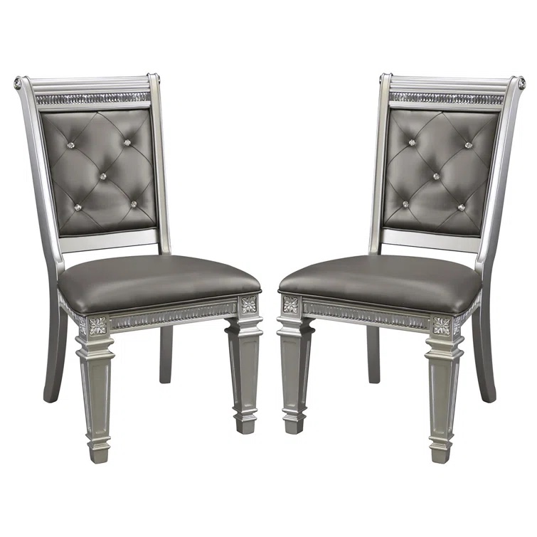 Julianne Upholstered Dining Side Chair (Set of 2) by Rosdorf Park