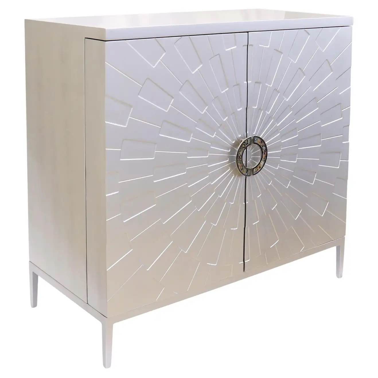 Pasargad Calypso Solid Wood Accent Cabinet