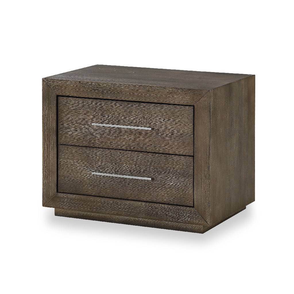 Melbourne Two Drawer Nightstand w/ USB in Dark Pine