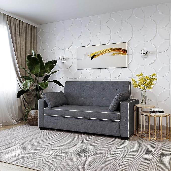 Serta Ainsley Sofabed, Full, Charcoal