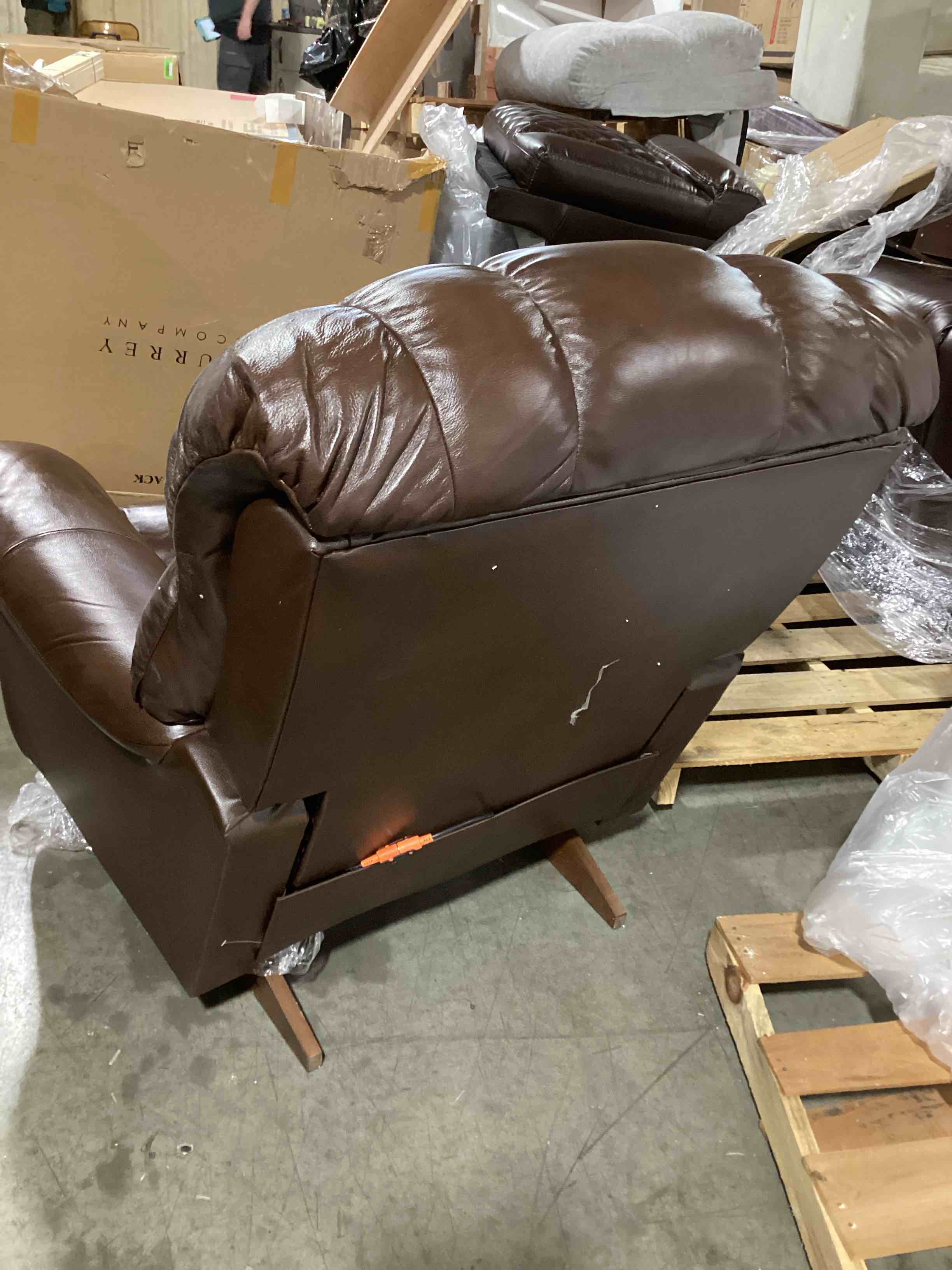 LaZBoy Randell Leather Rocker Recliner