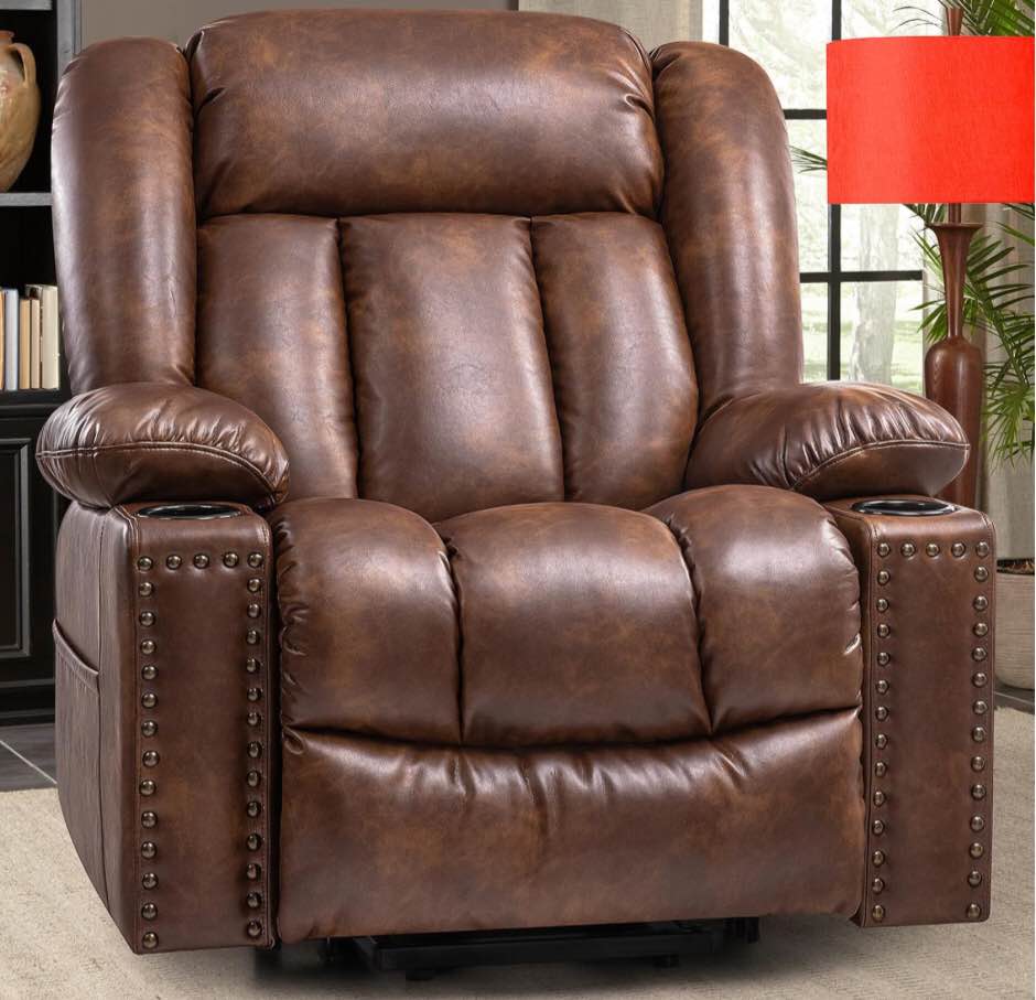 Cfvyne Large Power Lift Chairs Recliners for Elderly with Heat and ...