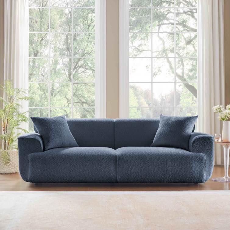 Minimore Modern Style Sofa 91" Round Arm Sofa (incomplete) arms only