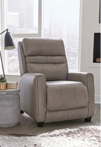 Turbo 33'' Wide Leather Power Zero Gravity Recliner