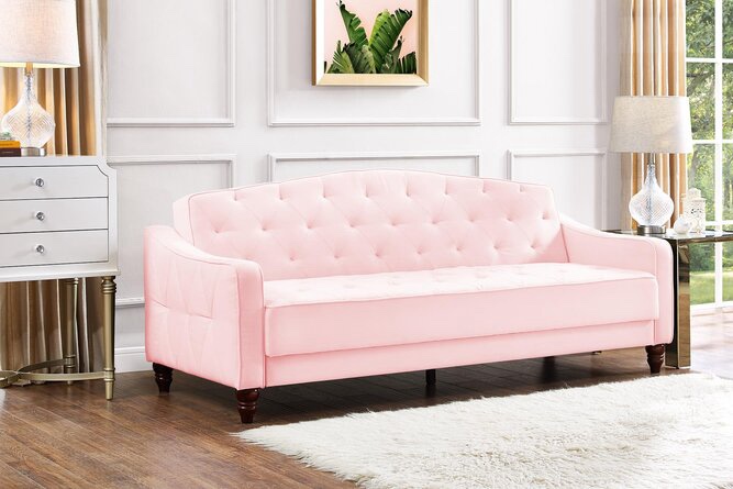 Vintage 81.5'' Upholstered Sleeper Sofa By Novogratz