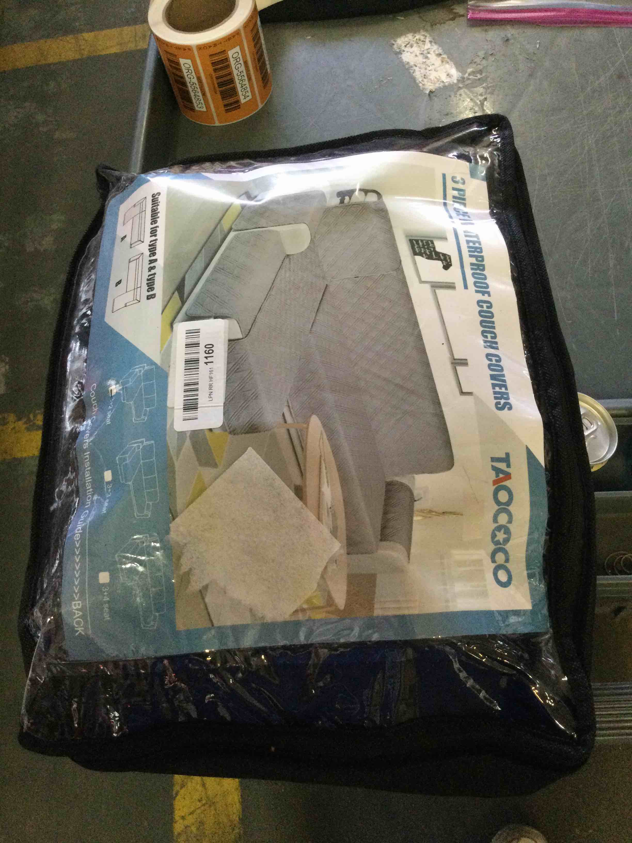 TAOCOCO Waterproof Sectional Couch Covers L Shaped Sofa Covers Chaise Lounge Cover 3pcs Reversible Sofa Covers for Sectional Sofa Pet Kids Furniture Protector with Elastic Straps(Small, Black)