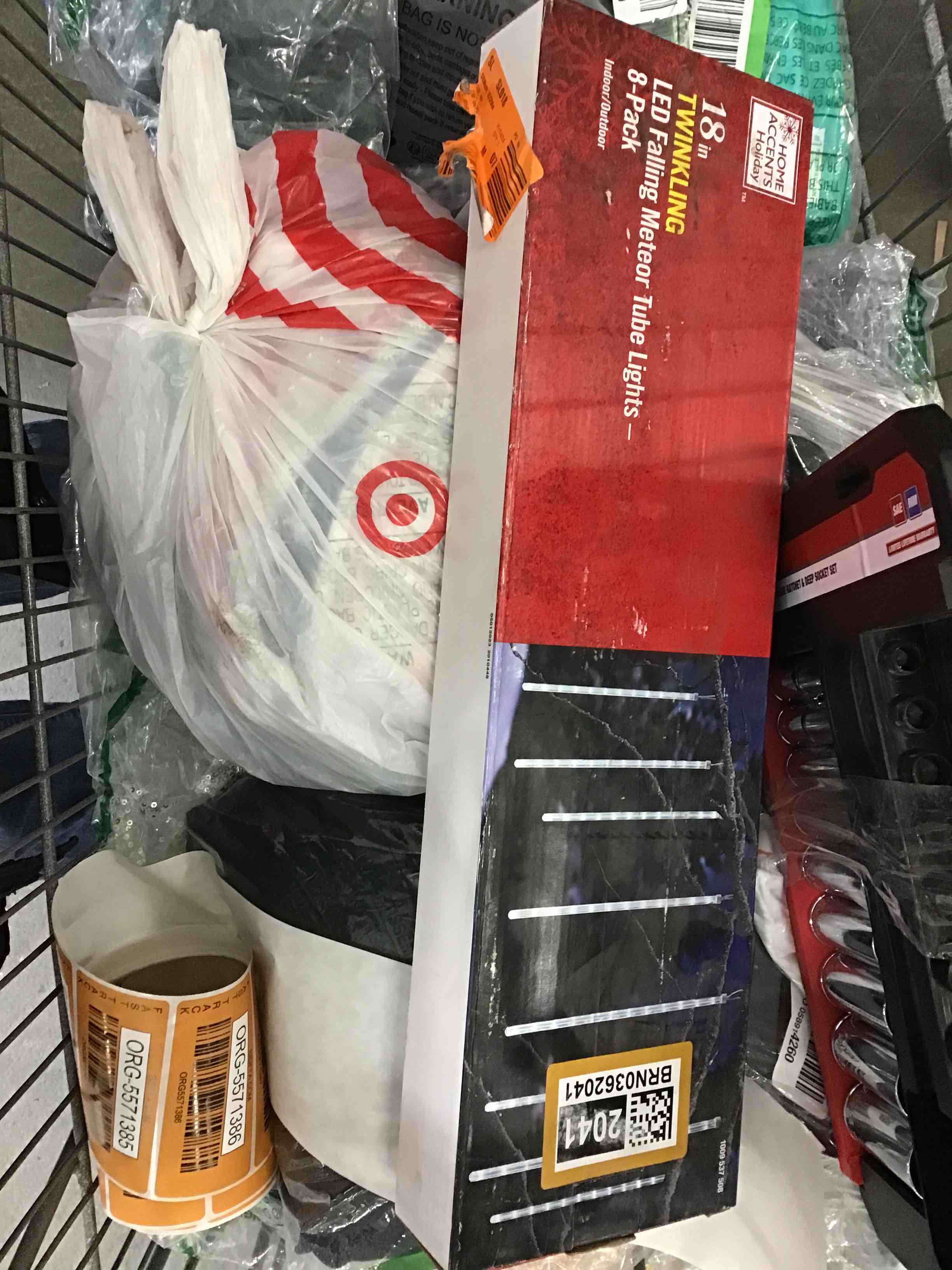 18 in. Twinkling LED Falling Meteor Tube Lights (8-Pack)