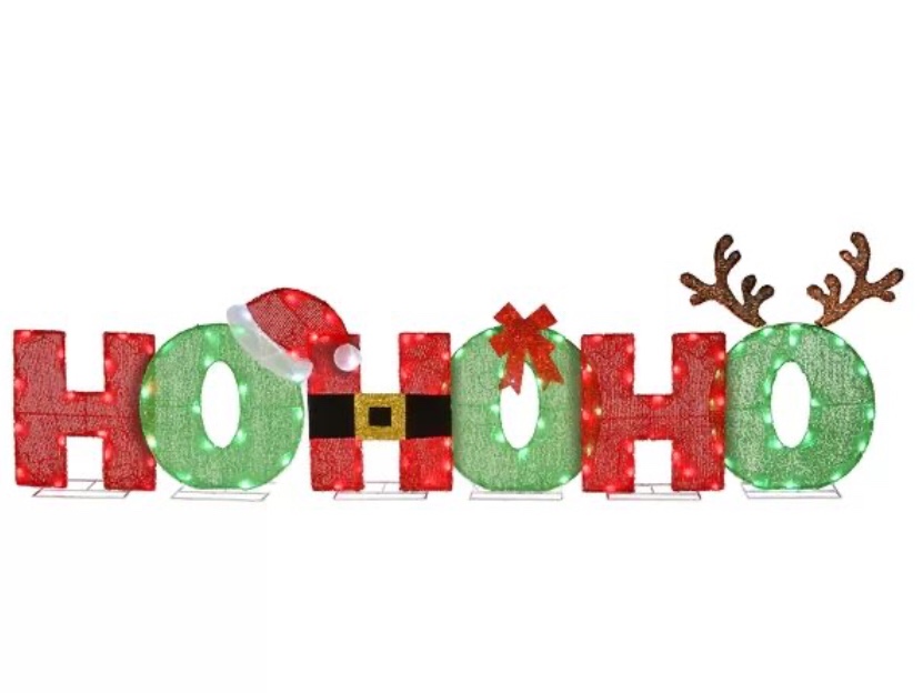 Laroche Classic Pre-Lit Ho Ho Ho Lighted Display