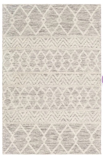 Gil Handmade Flatweave Wool Area Rug In Cream/gray