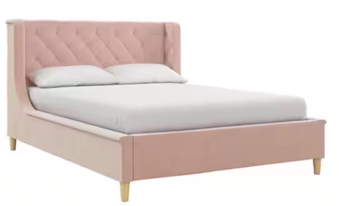 Monarch Hill Ambrosia Pink Full Size Upholstered Bed (incomplete 1 box only)