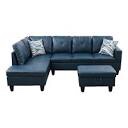 F09827A Starhome L Shaped Couch with Storage Ottoman(Pillows ...(incomplete 1 box only)