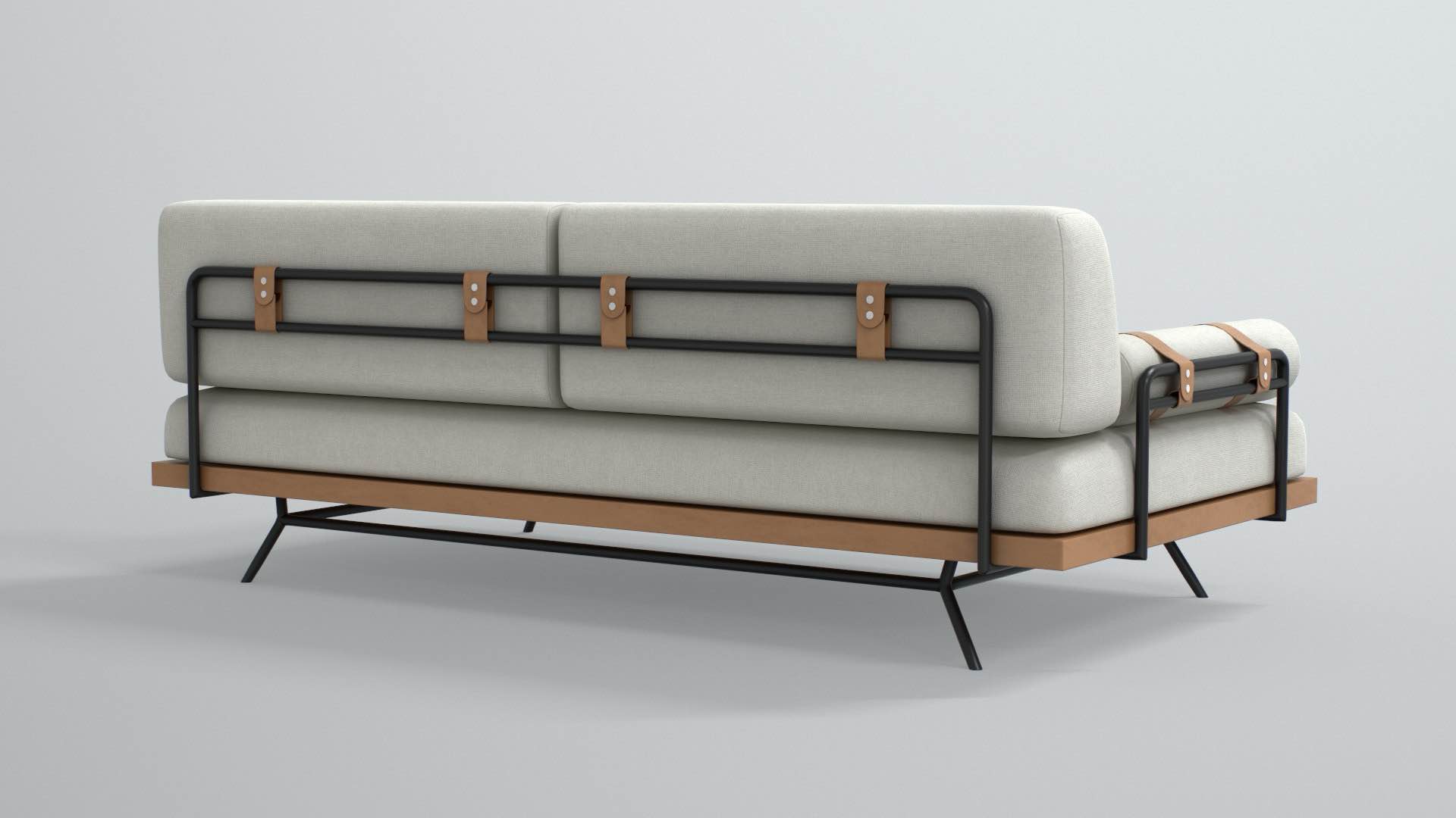 Helvey Sleeper Sofa Bed In Gray MD1339