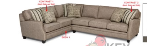 Stanton Furniture 358 LSF 1 Arm Sofa Chaise w/Storage(incomplete box 1/2)