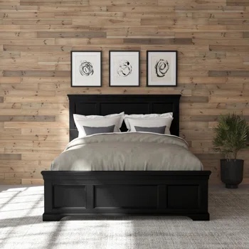 Homestyles Naples Queen Bed, black
