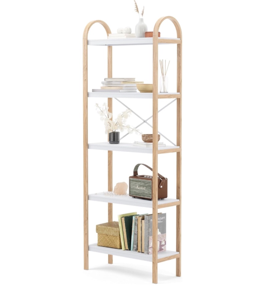 Bellwood 67'' H x 24'' W Solid Wood Etagere Bookcase
