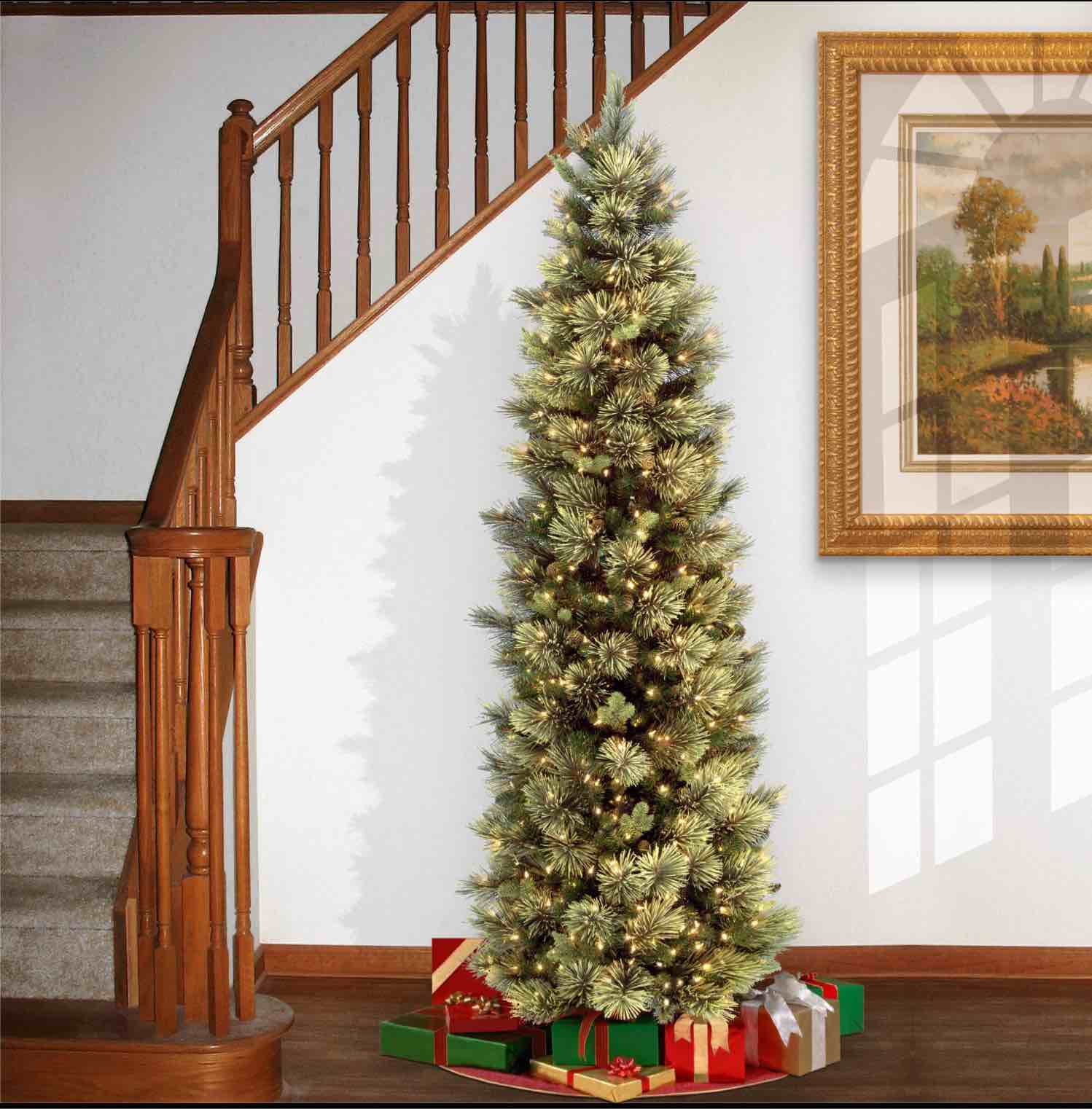 Joni Green Artificial Christmas Tree with Clear/White Lights