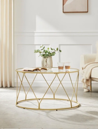 Doynton 33.1'' Gold Coffee Table