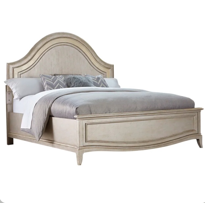 California King Starlite Upholstered Standard Bed(2 box only ,INCOMPLETE)