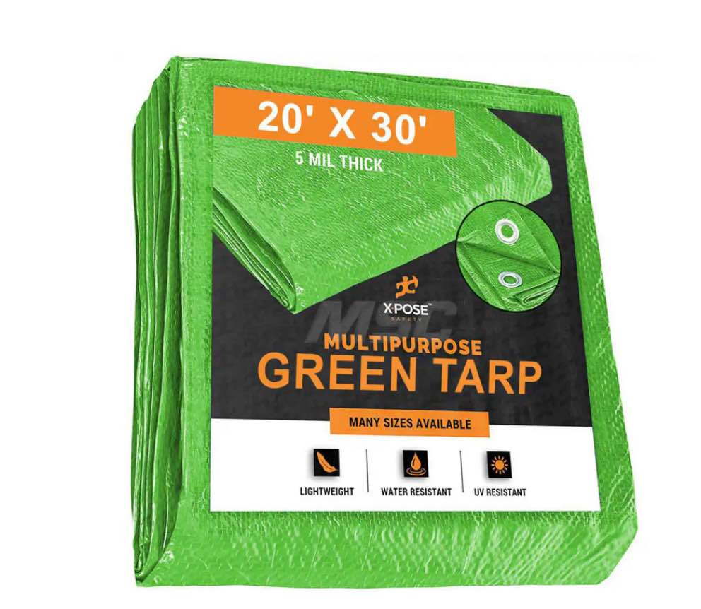 X pose safety 20’ x30’ multipurpose tarp green