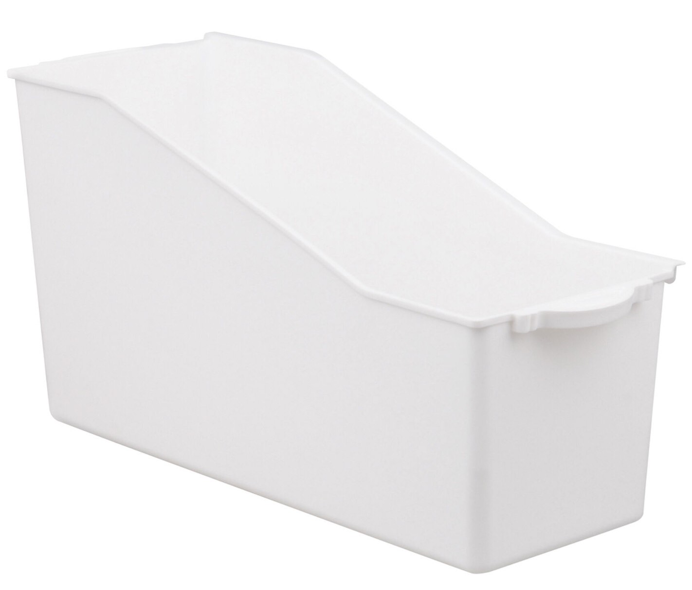 ( pack of 4) Storex Large Book Bin, Interlocking Plastic Organizer for Home, Office and Classroom, transparent 