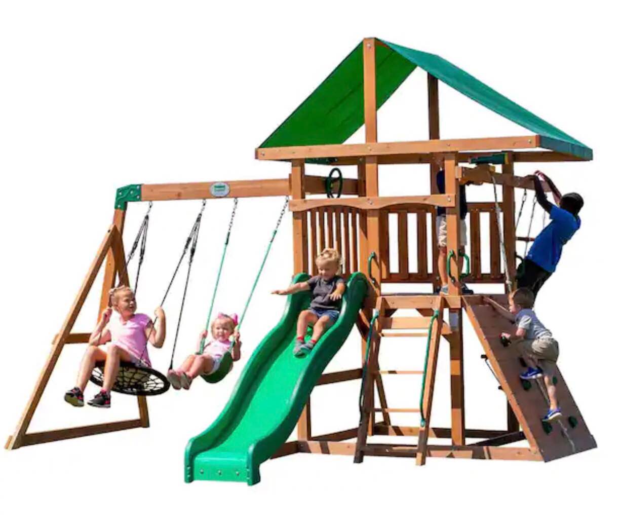 Backyard Discovery Cloud Peak Swing Set, (2 boxes)