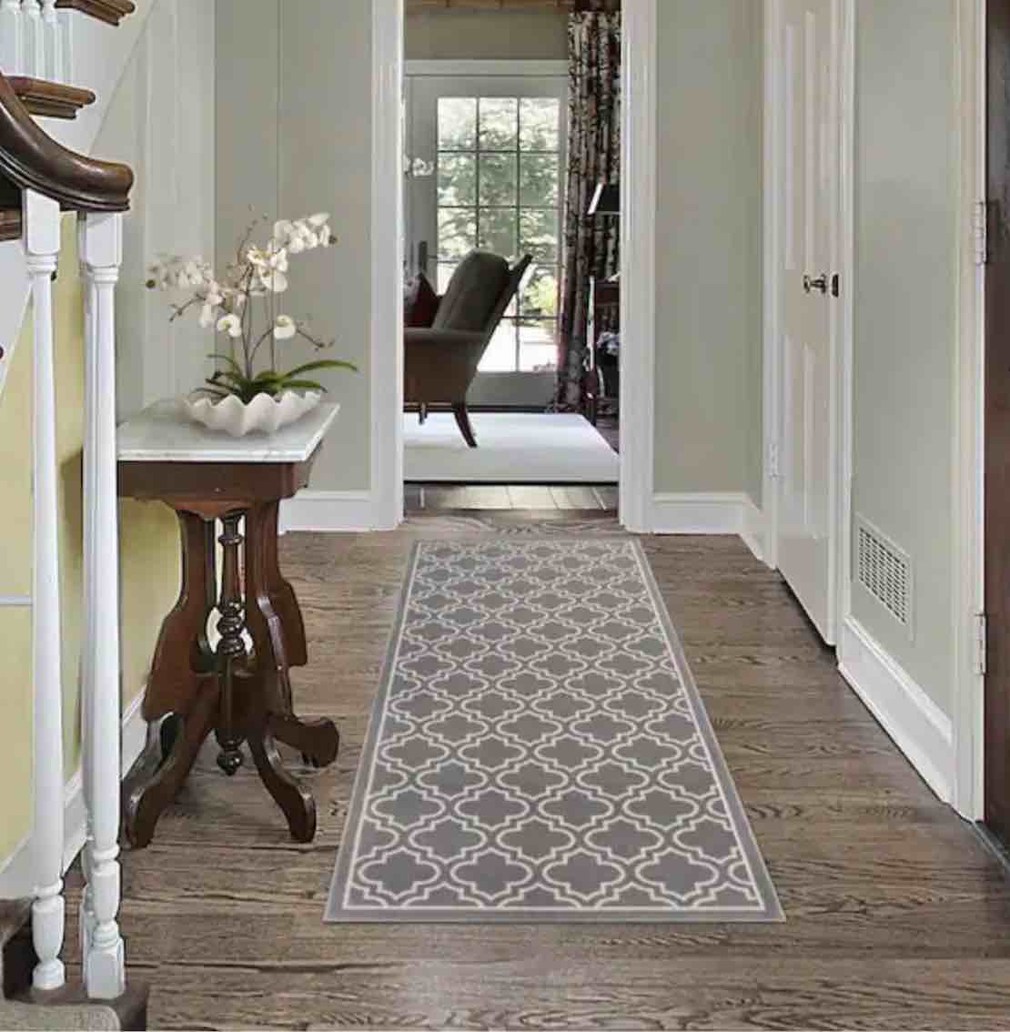 TrafficMaster Trellis Grey 2 ft. x 5 ft. Accent Rug