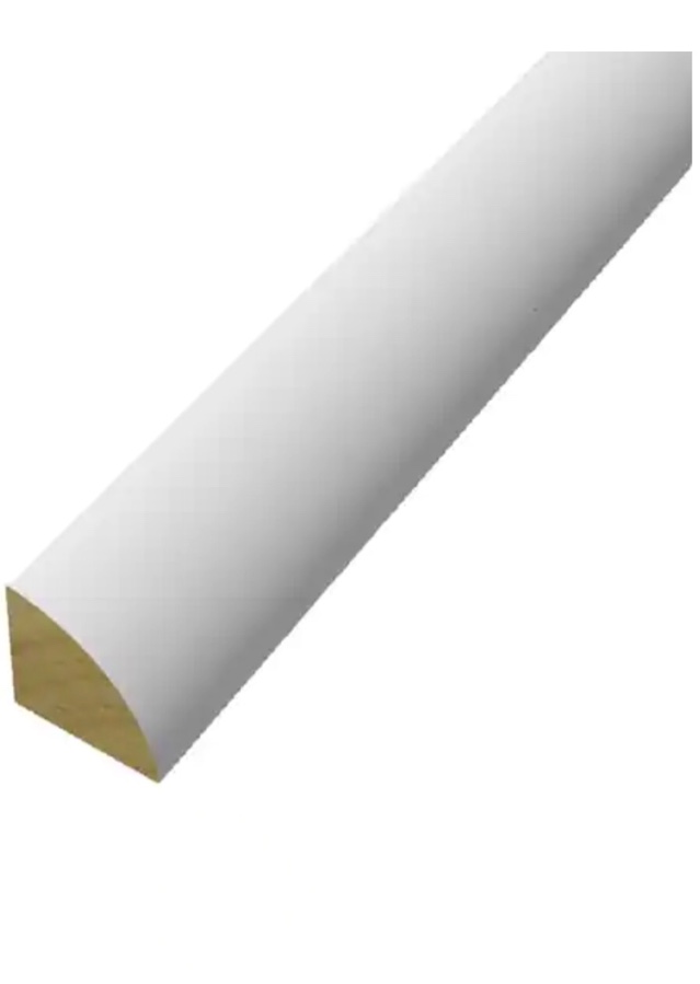 Wood Painted White Finger-Jointed Molding, Multiple Pieces