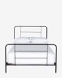 Full Size Metal Bed, Black 