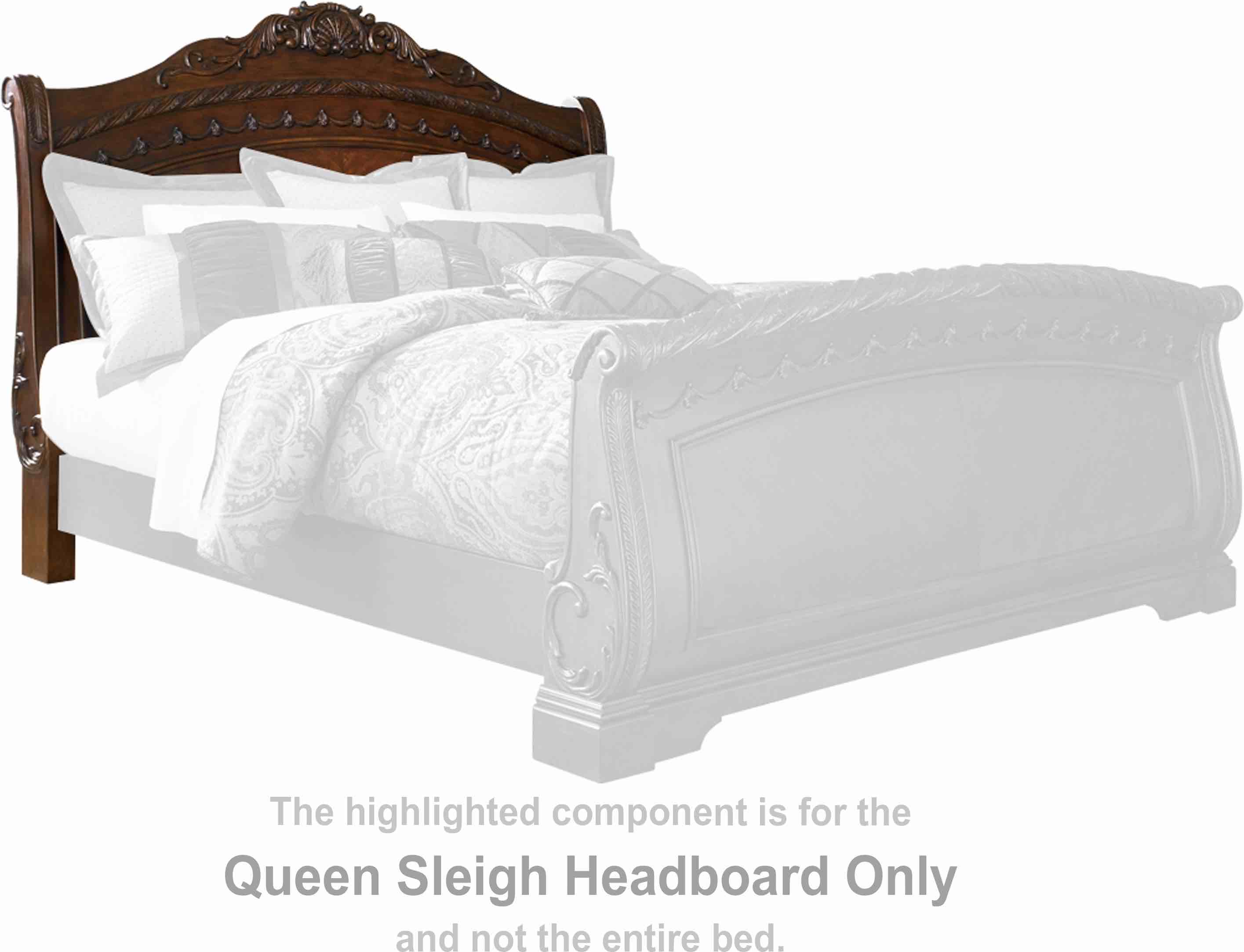 North Shore Queen Sleigh Headboard B553-77 by Millennium