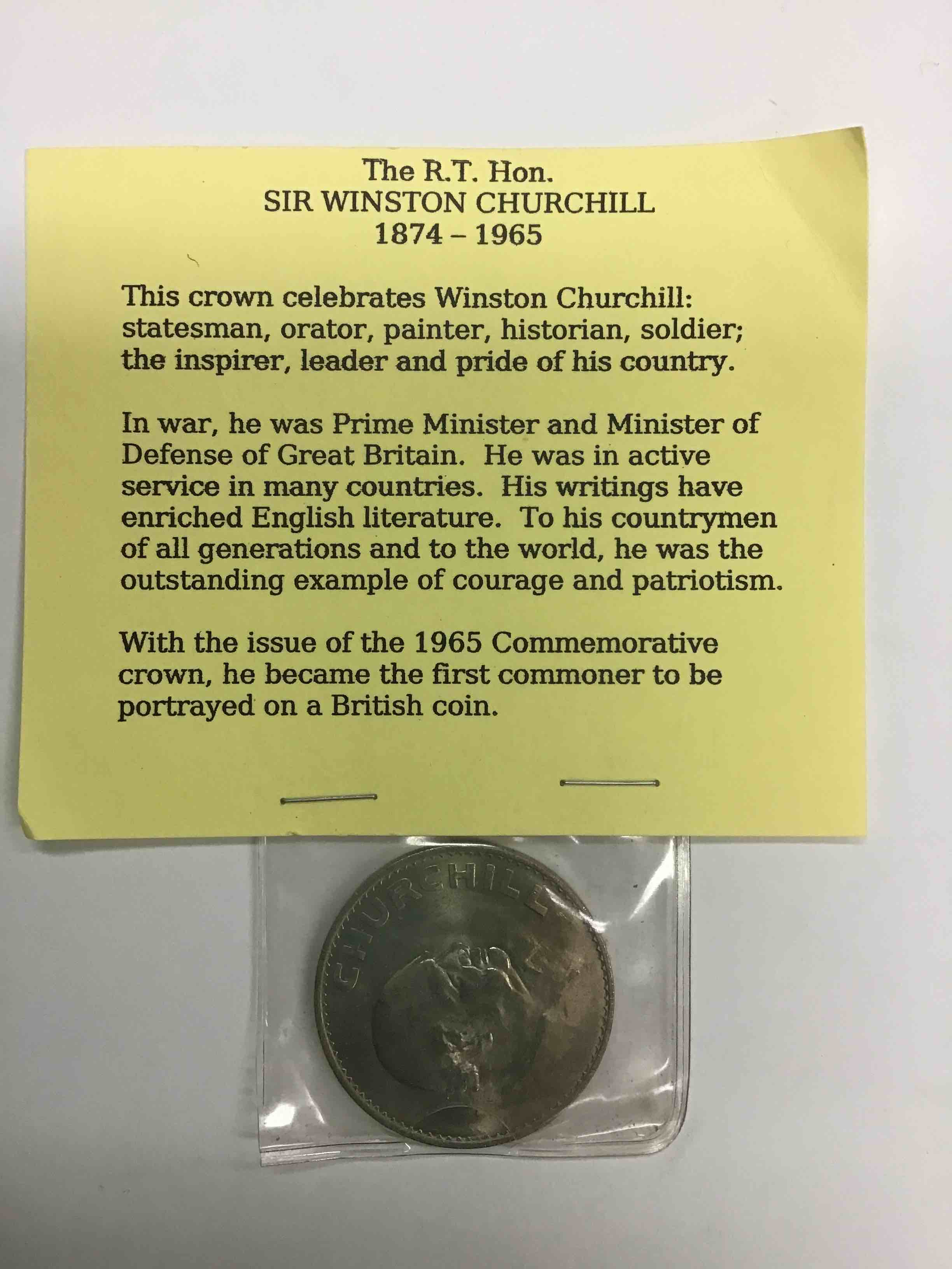 1965 Commemorative Sir Winston Churchill Crown