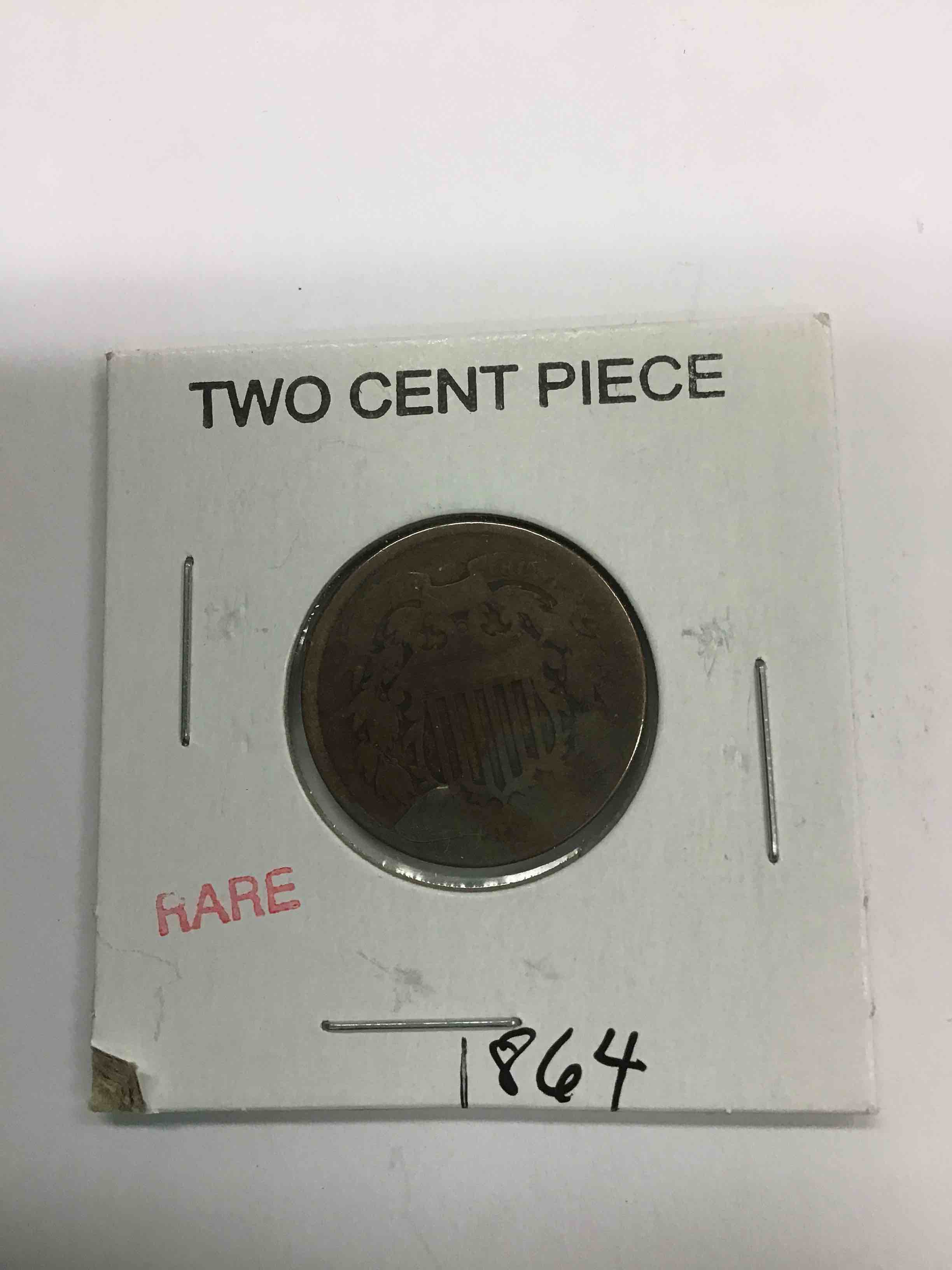 Rare 1864 Two Cent Piece