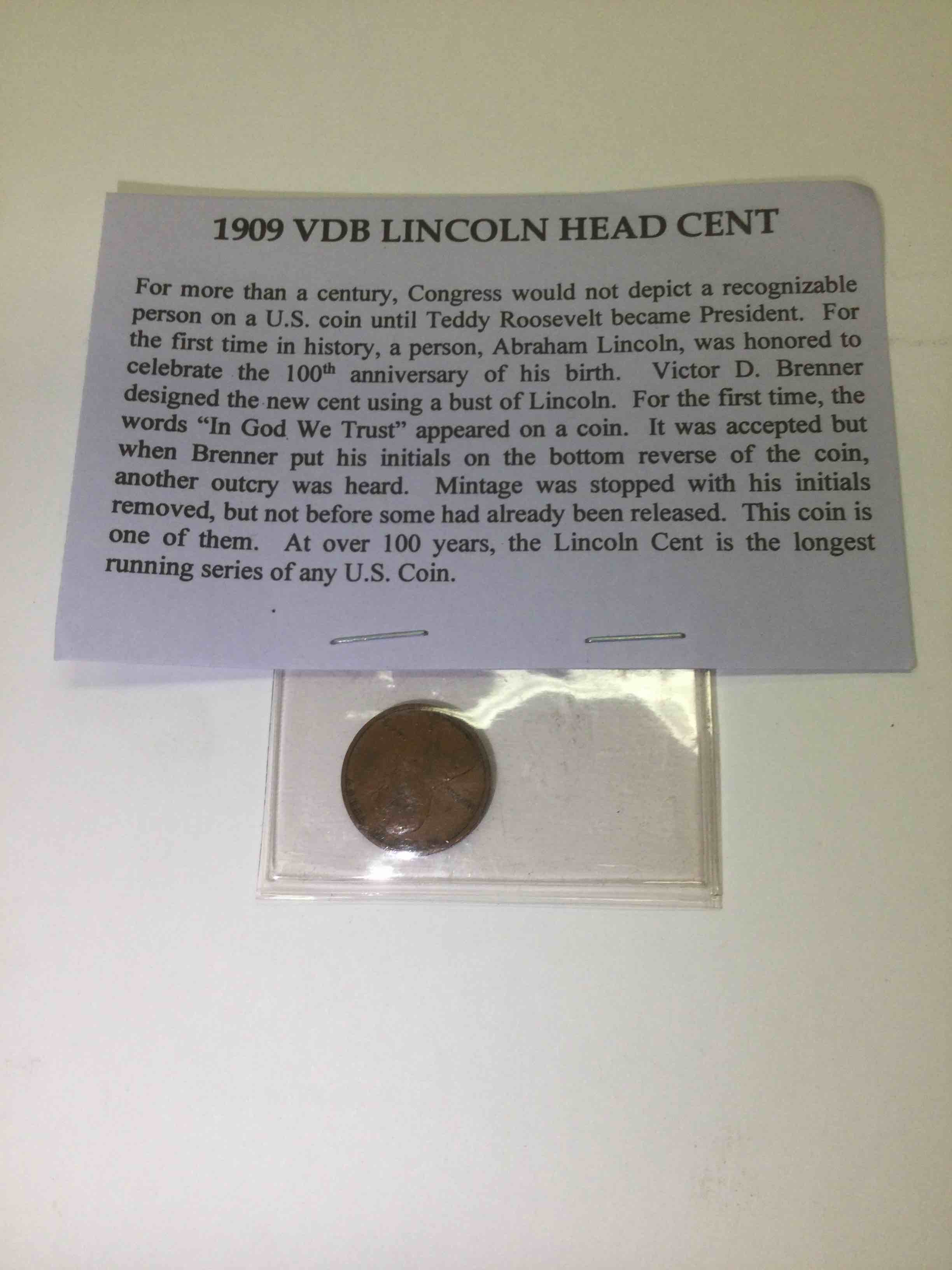 1909 VDB Lincoln Head Cent