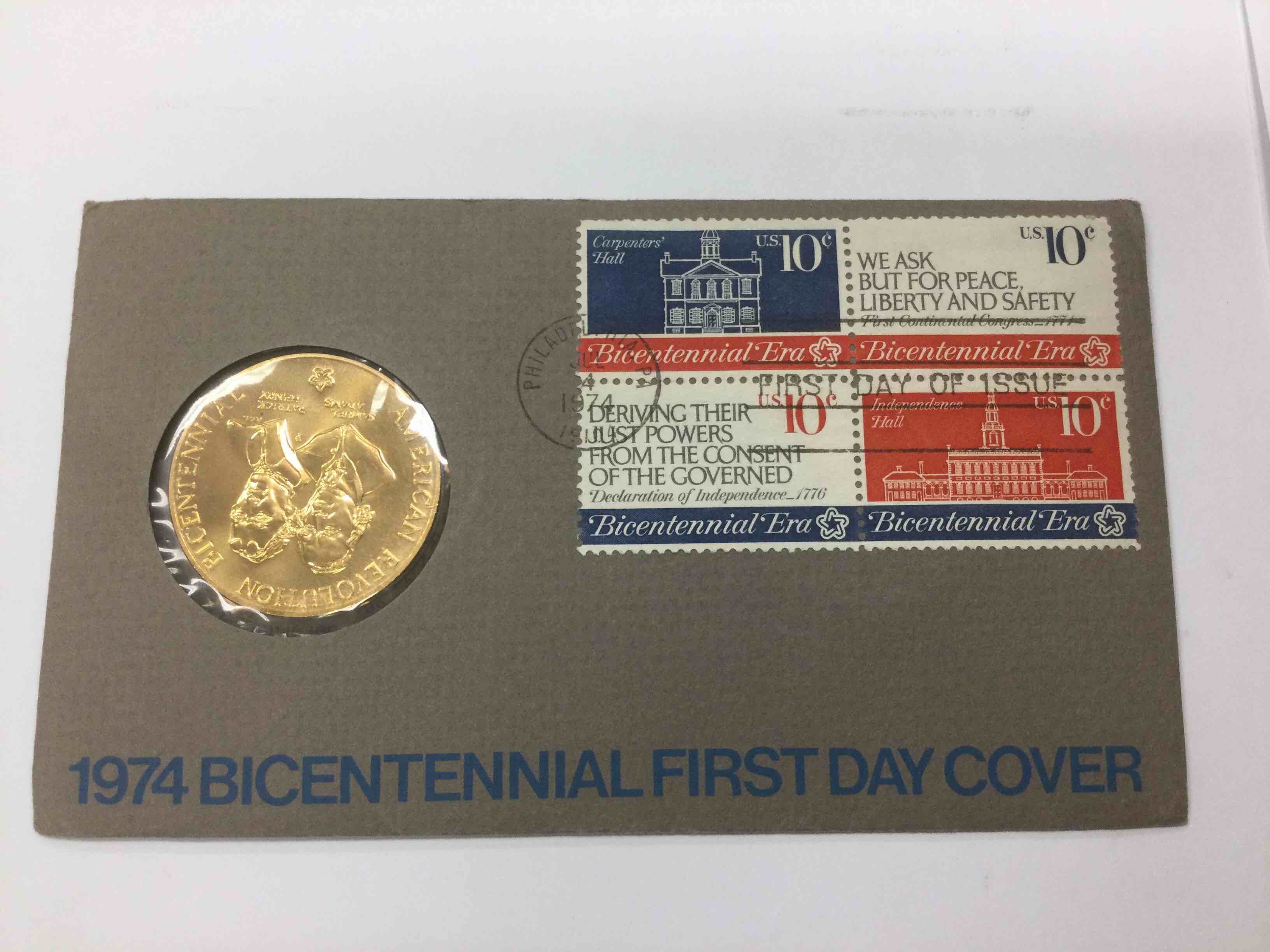 1974 Bicentennial First Day Cover