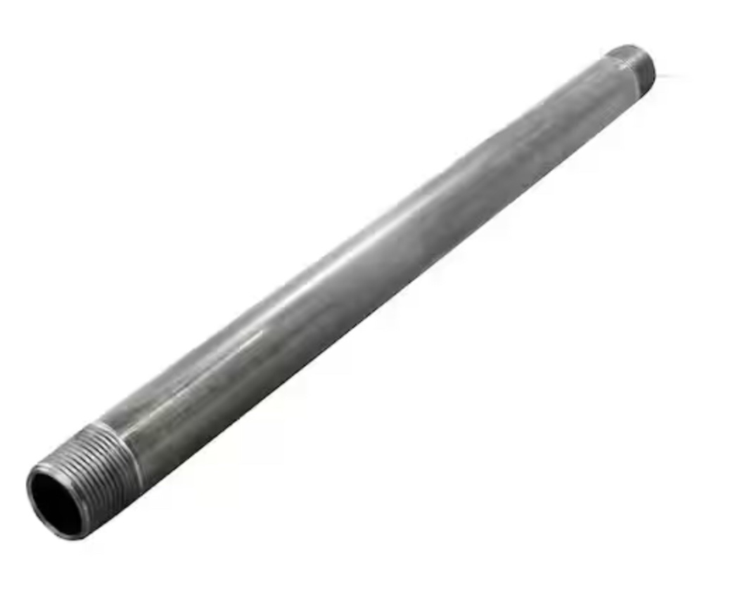  The Plumber's Choice  3/4 in. x 30 in. Galvanized Steel Pipe