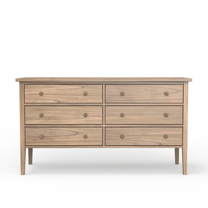 Palmer dresser Palmer Collection Six Drawer Dresser - Natural