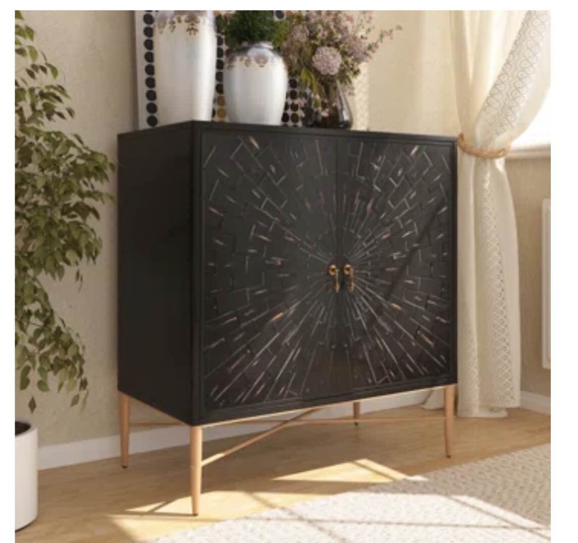 2 Door Vintage Accent Cabinet