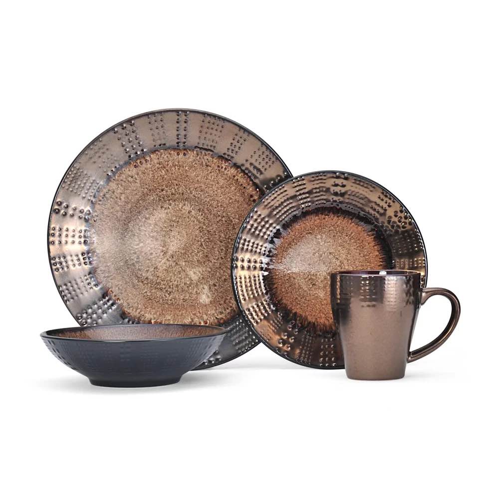 Verona 16-Piece Stoneware Dinnerware Set, Service for 4