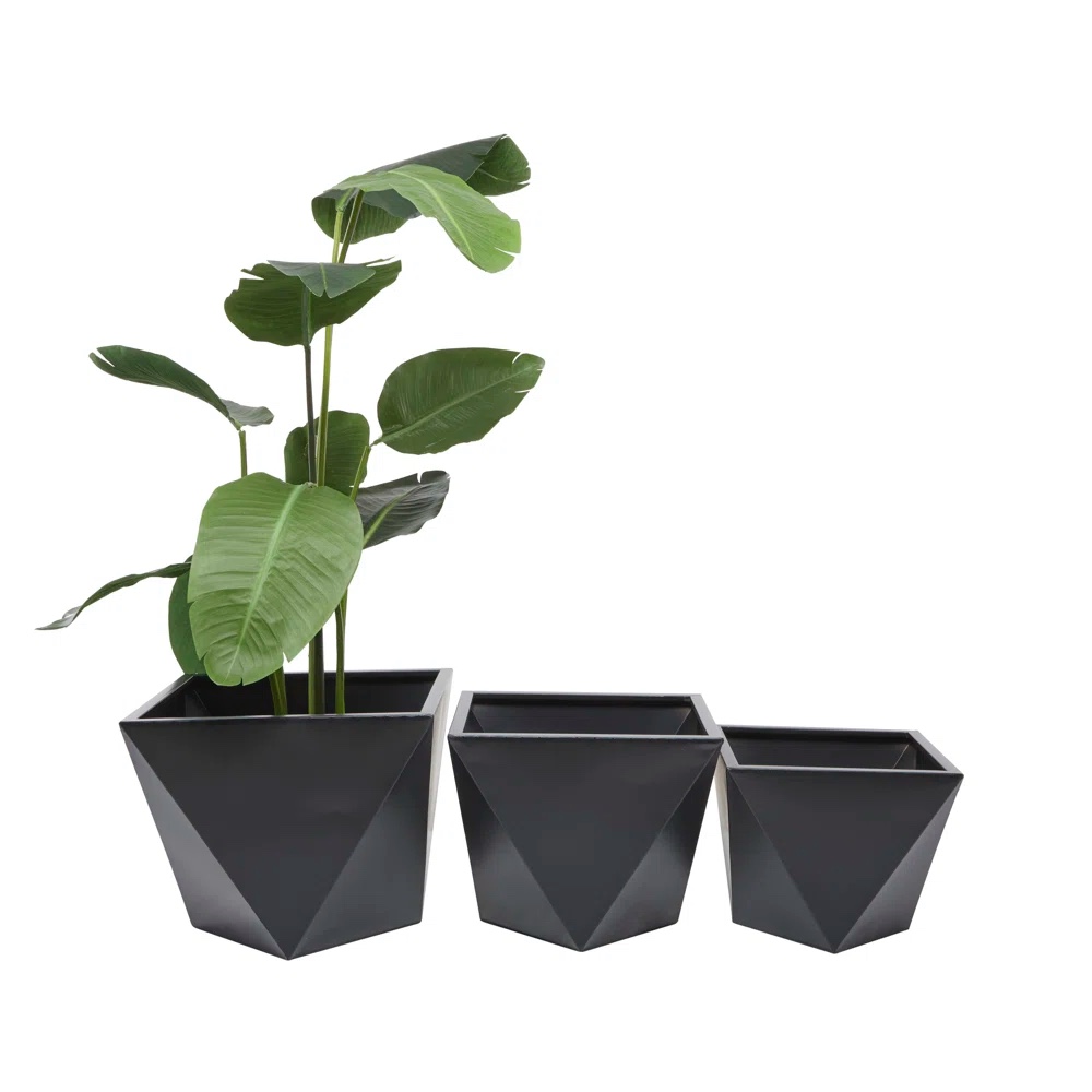 Esma 3-Piece Iron Planter Box Set