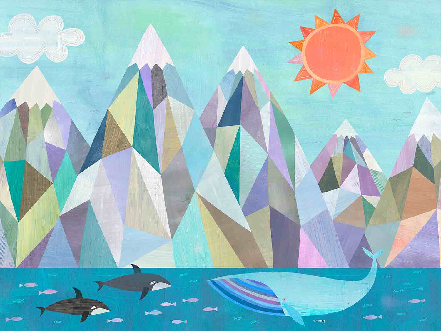 Mcneal Mountain Adventure by the Sea' Stretched Canvas Art