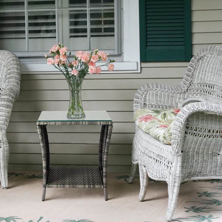 Ariabella Wicker Side Table