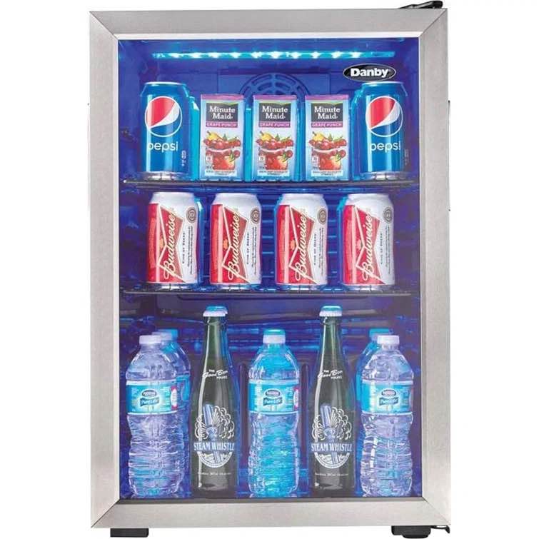 Entertainer 95 Can (12 oz.) Freestanding Beverage Refrigerator with Wine Storage