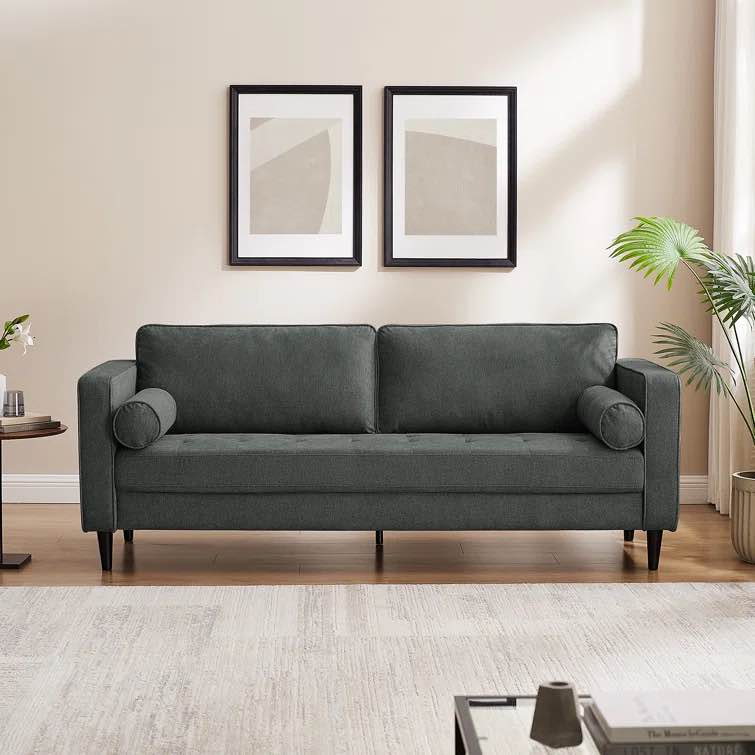 Jeses Minimore Modern Style Zakari 81.5" Mid-Century Modern Design Sofa