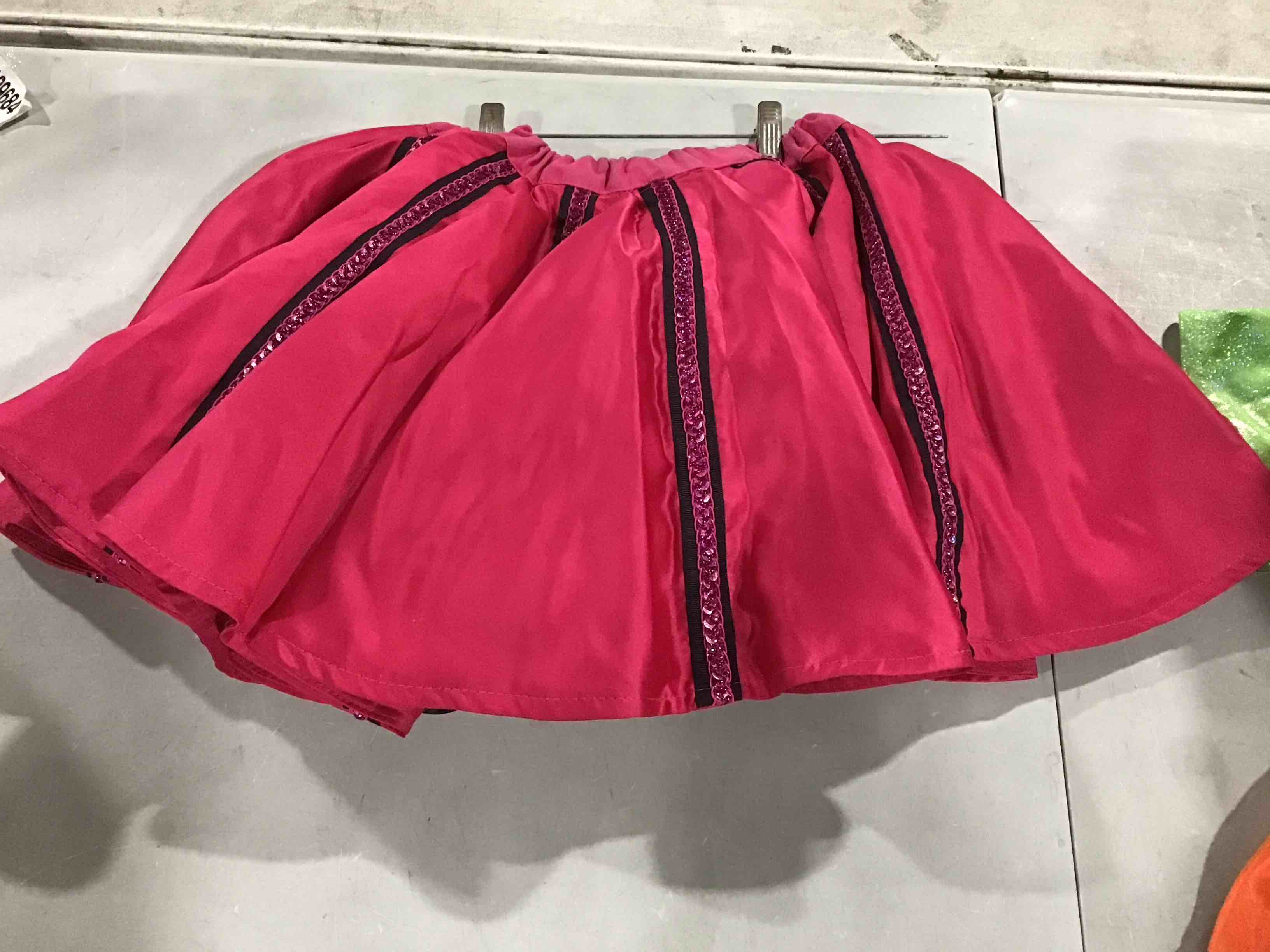 4pcs Pink And Black Carnival Costume  Skirts 