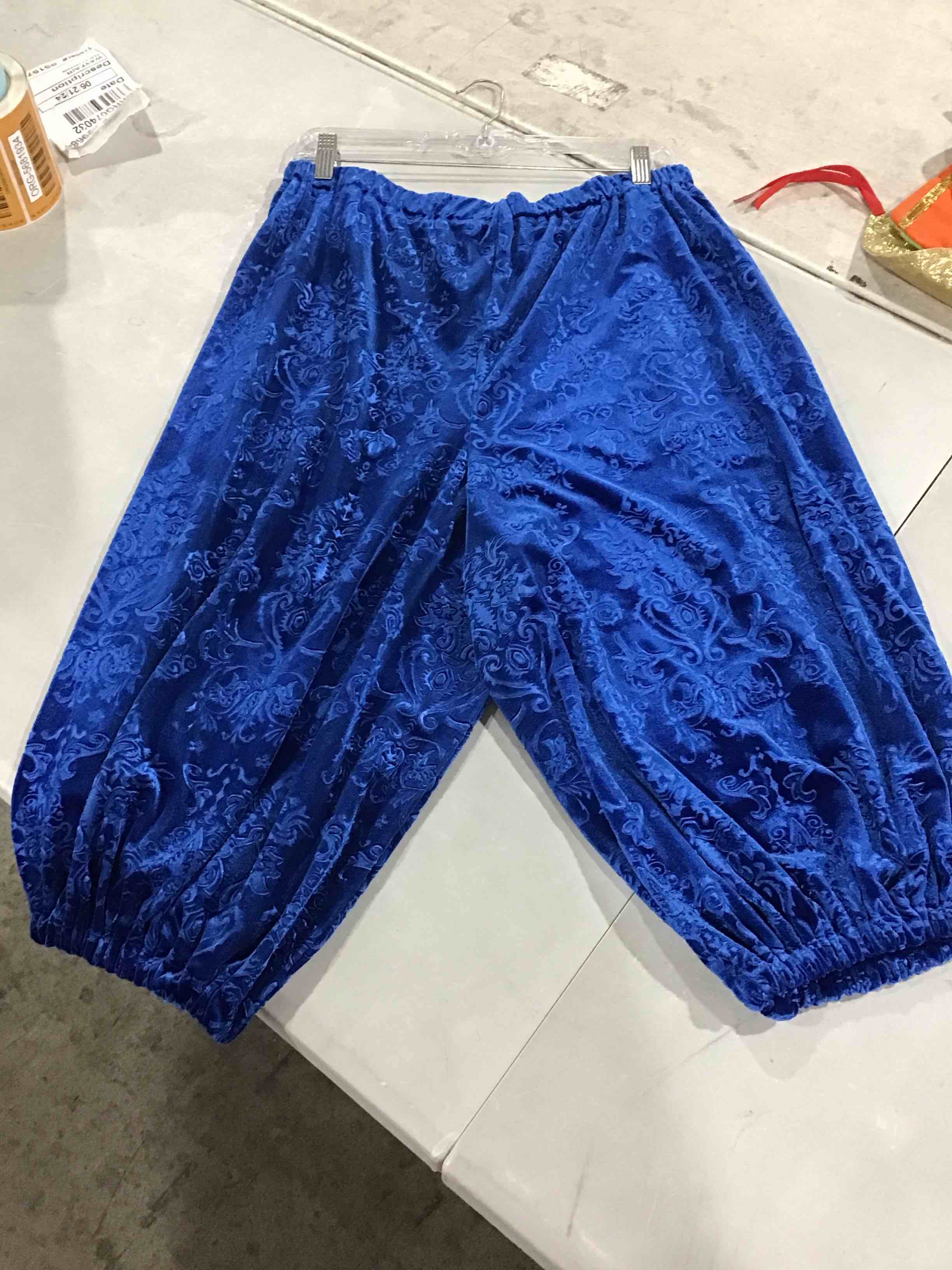 9pcs Velvet Jester Pants ( Blue,Purple And Baby Blue )