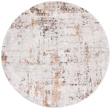 Broadway Abstract Gray/Gold Area Rug