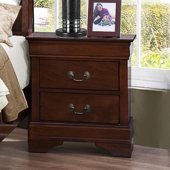 Fahim 2 - Drawer Nightstand in Cherry