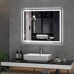 Modern and Contemporary Frameless Lighted Bathroom Mirror