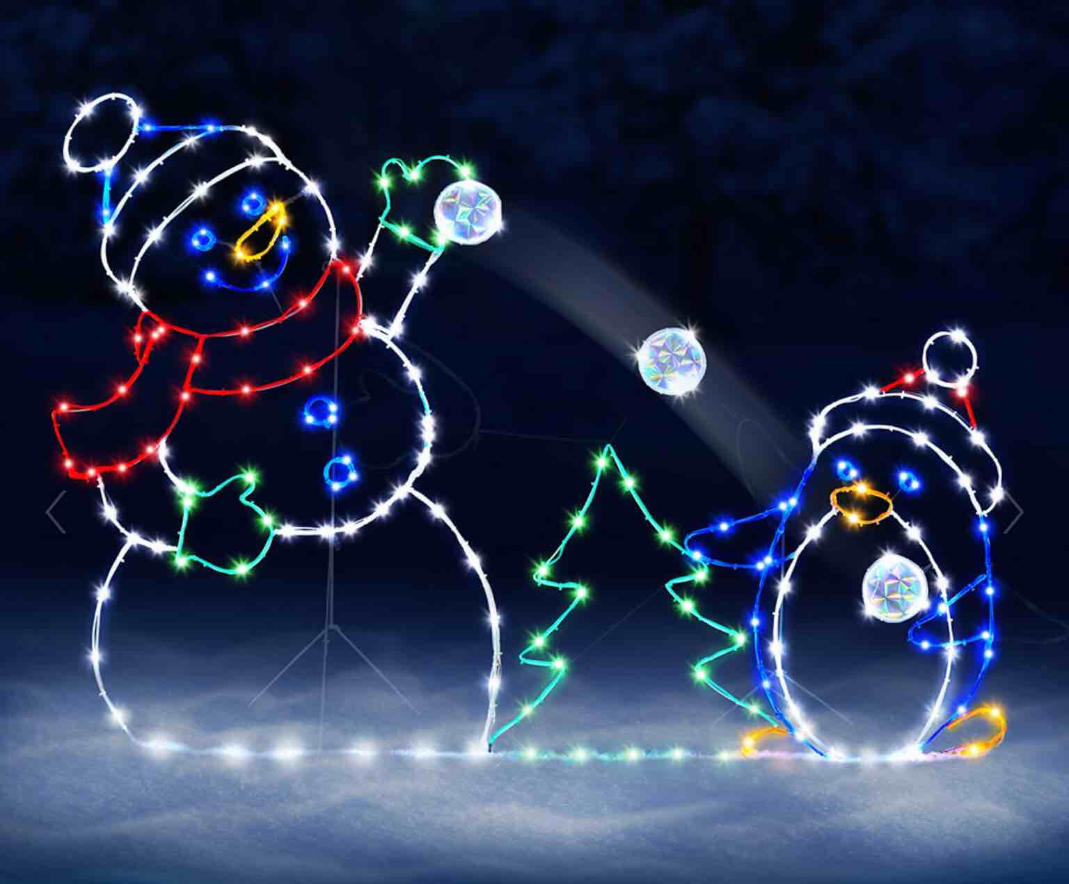 The Playful Animated Snowball Fight